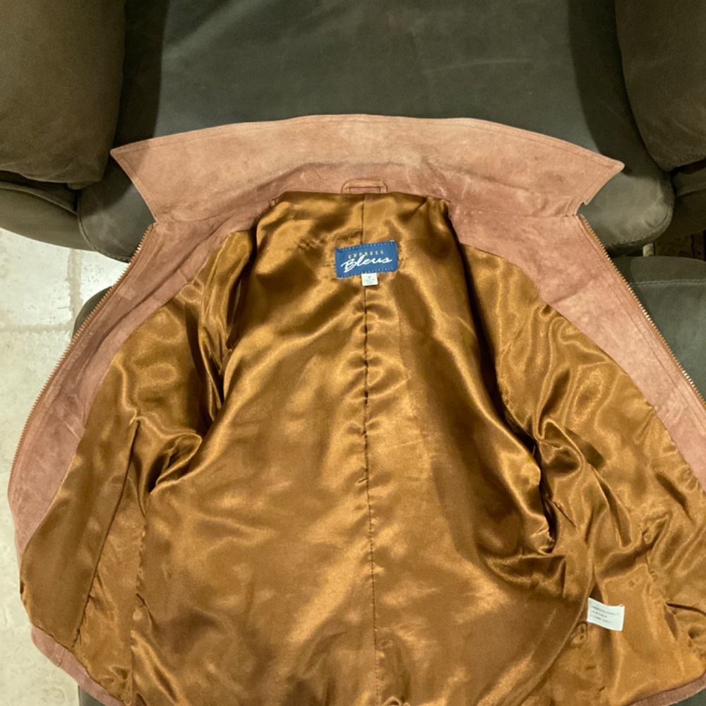 Light Brown Suede Jacket Fully Lined - image 5